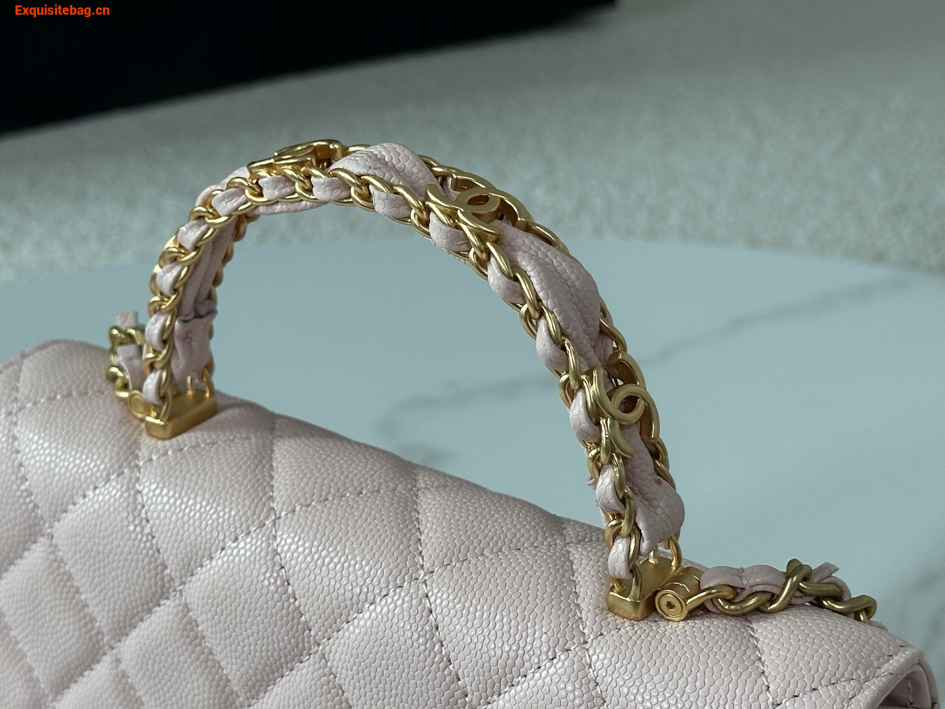 Chanel Caviar Quilted Wallet On Chain WOC Pink