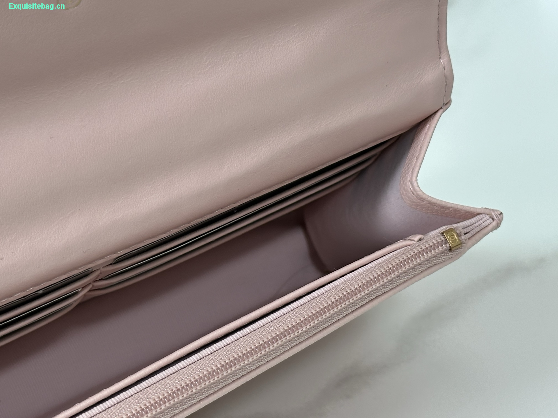 Chanel Caviar Quilted Wallet On Chain WOC Pink