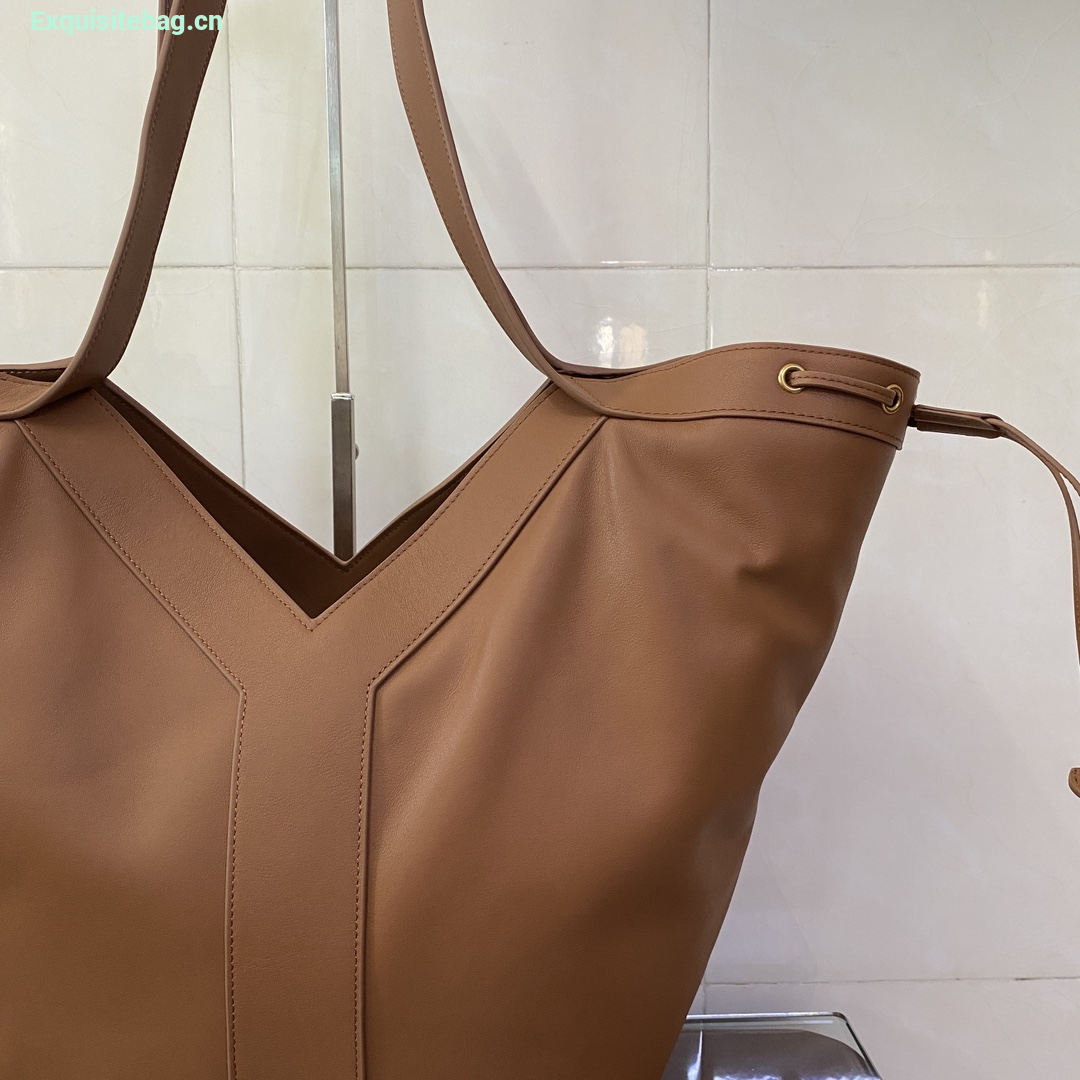 Saint Laurent Red Leather Y Tote Bag