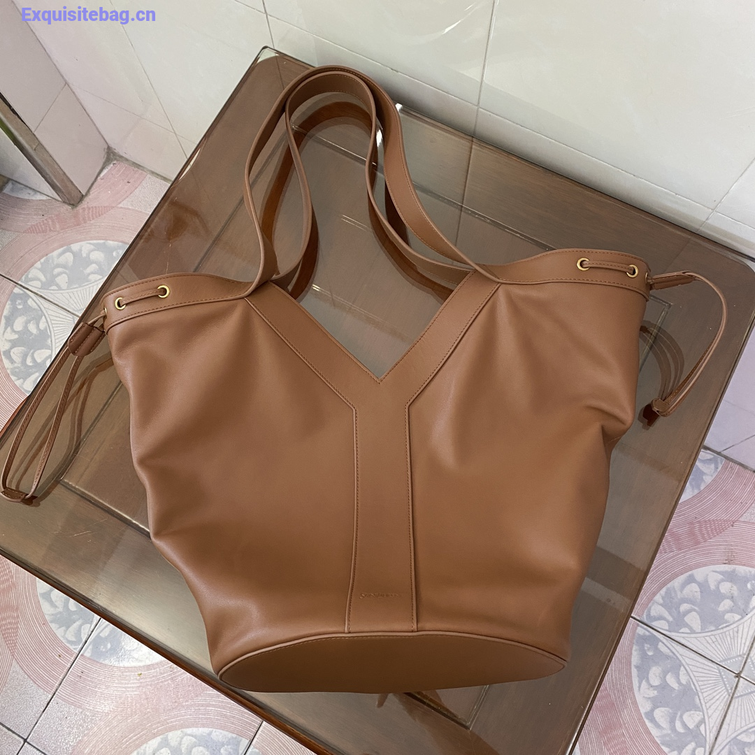 Saint Laurent Red Leather Y Tote Bag