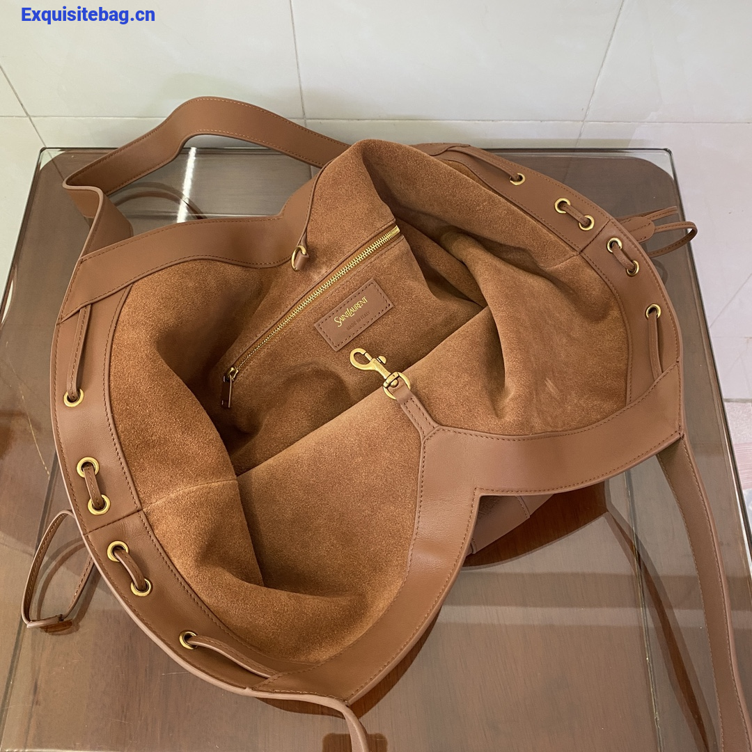 Saint Laurent Red Leather Y Tote Bag