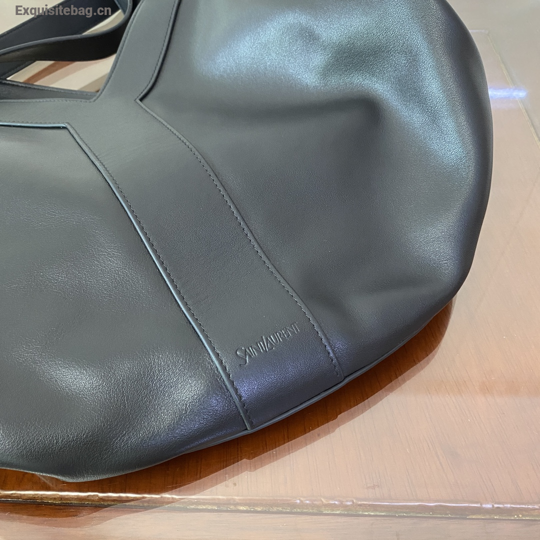Saint Laurent Black Leather Y Tote Bag