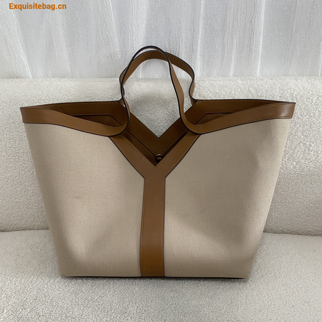 Saint Laurent Leather Y Tote Bag