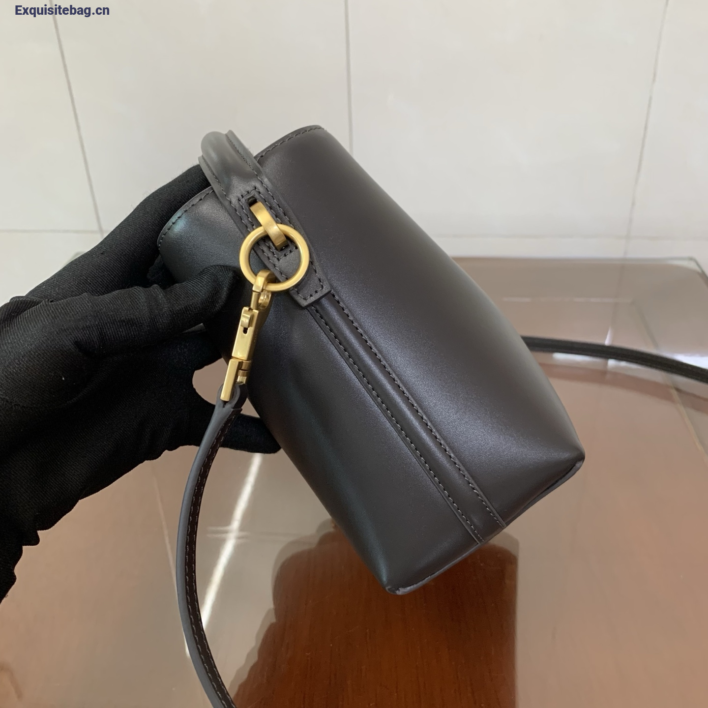 Saint Laurent LE 37 Mini Bucket Bag Black