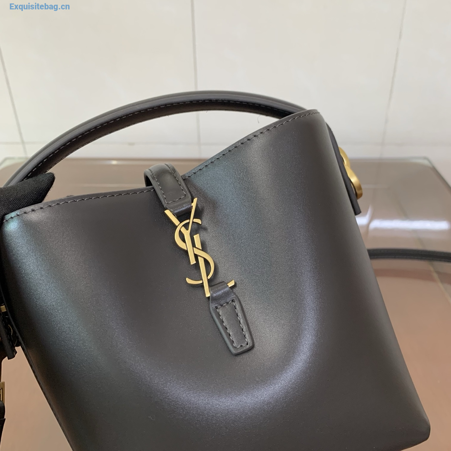 Saint Laurent LE 37 Mini Bucket Bag Black