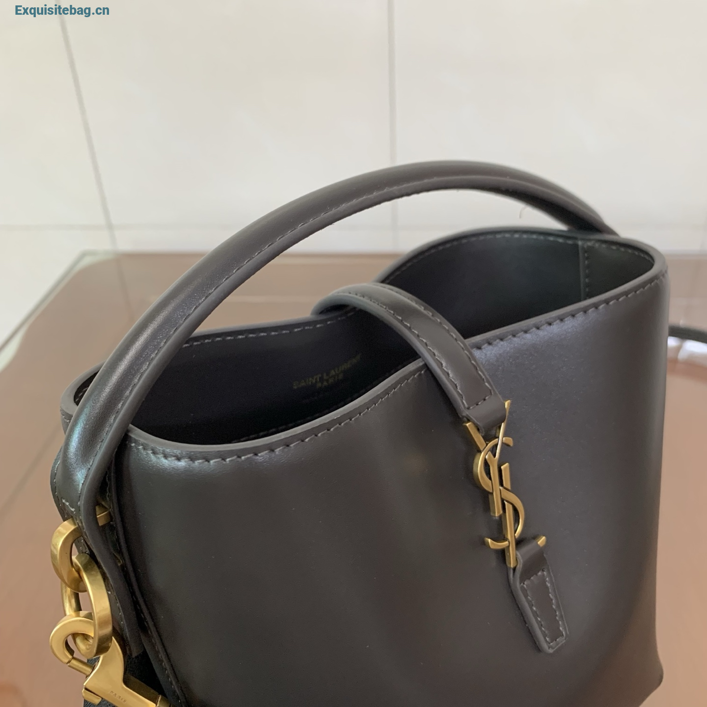 Saint Laurent LE 37 Mini Bucket Bag Black