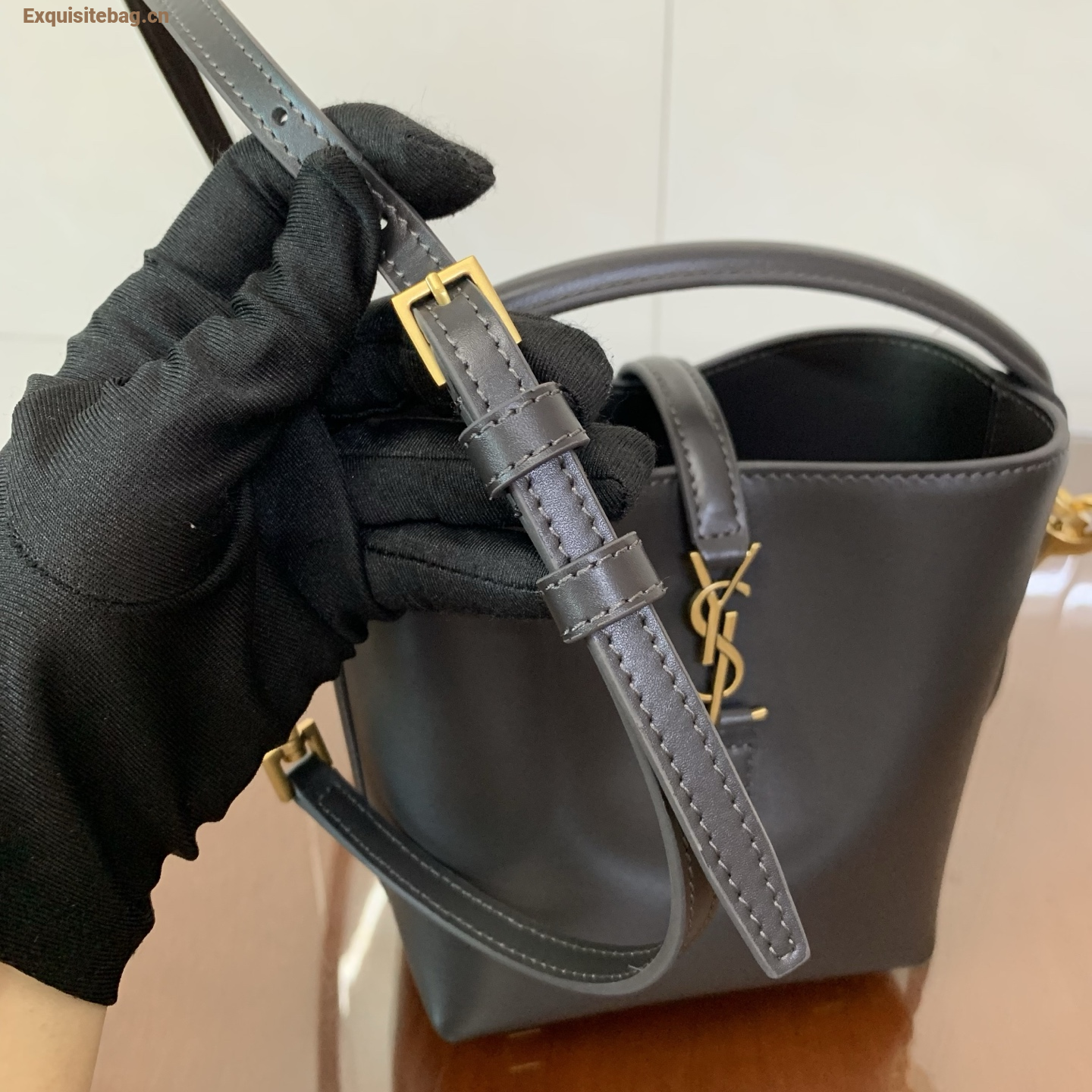 Saint Laurent LE 37 Mini Bucket Bag Black