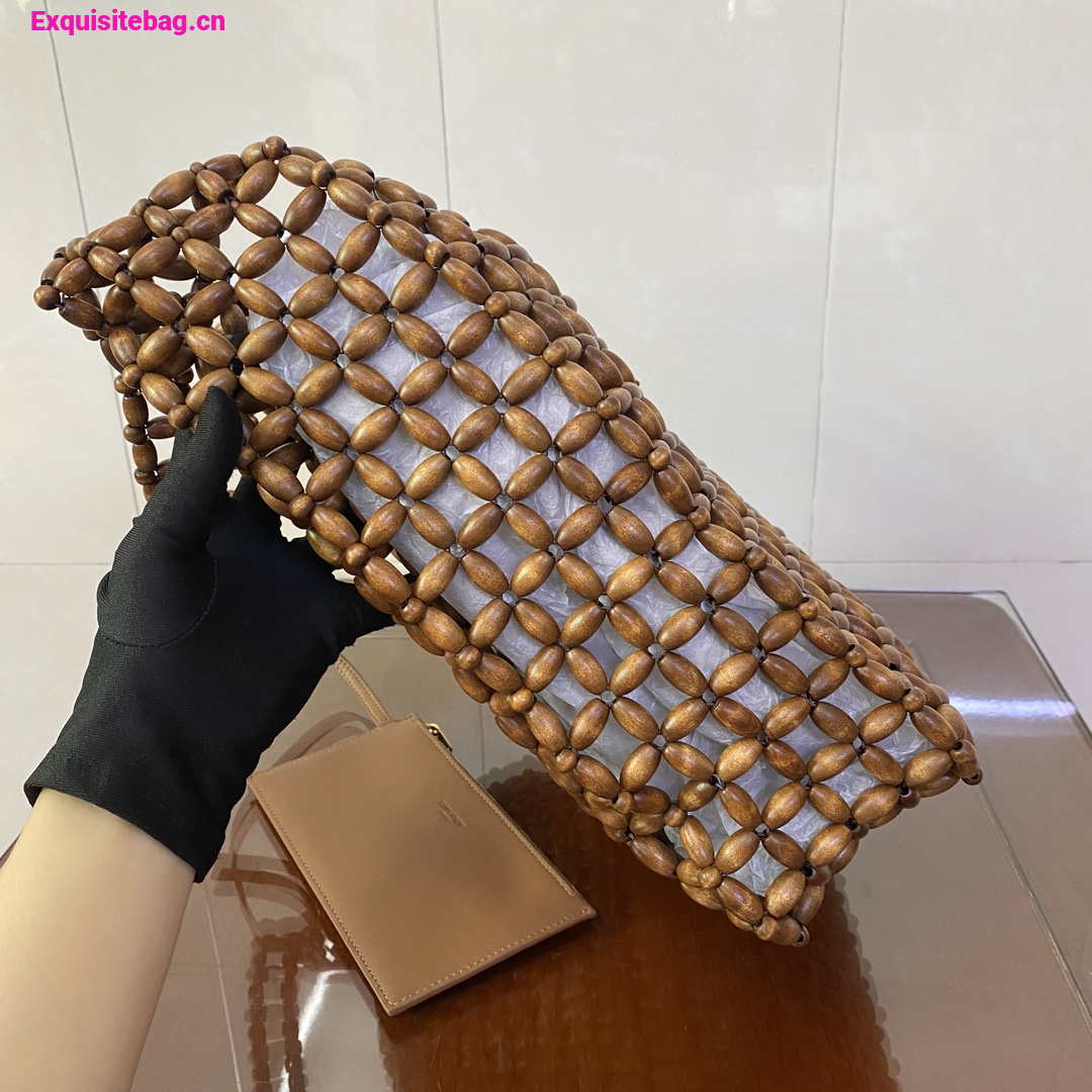 Saint Laurent LE 5 7 large in wood beads