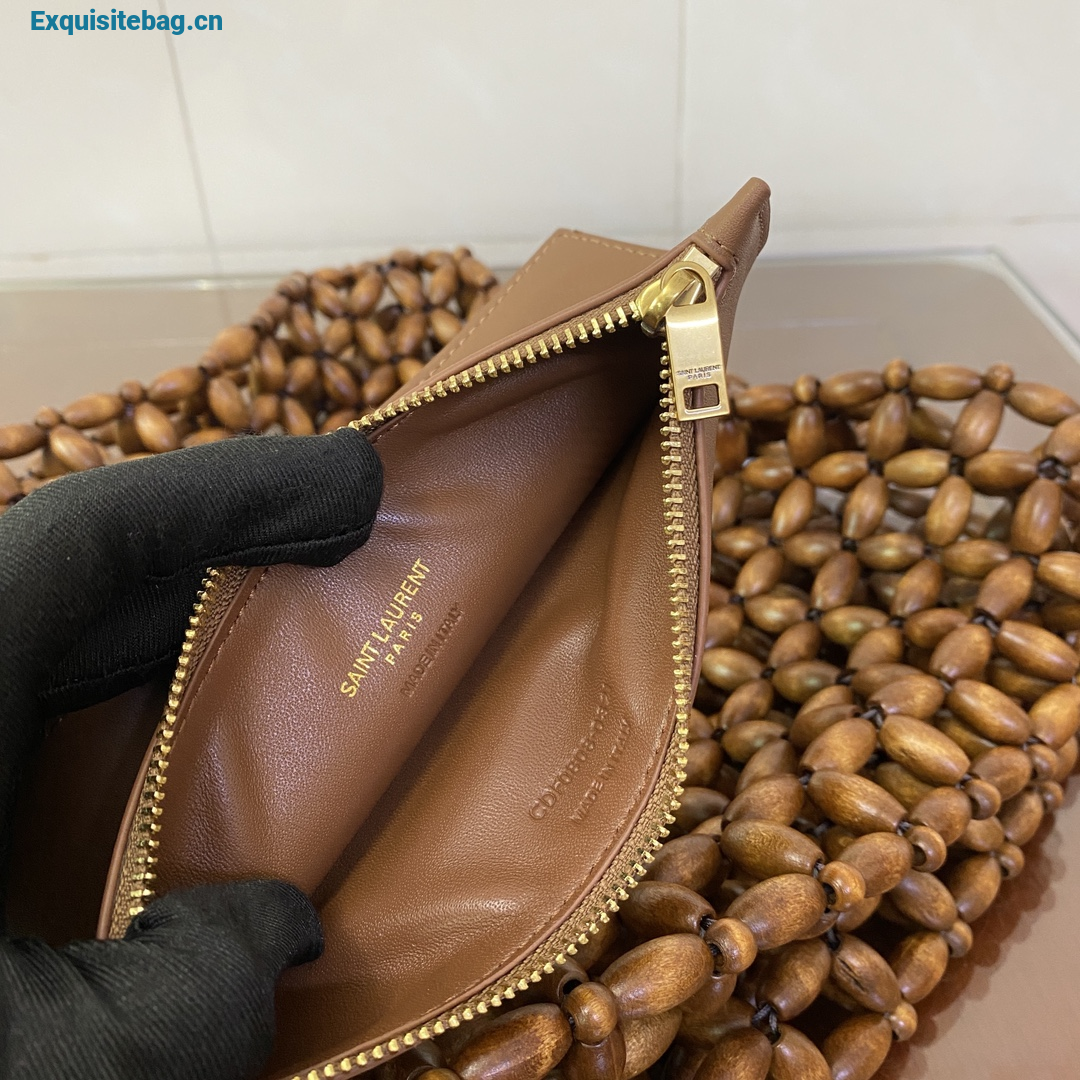 Saint Laurent LE 5 7 large in wood beads