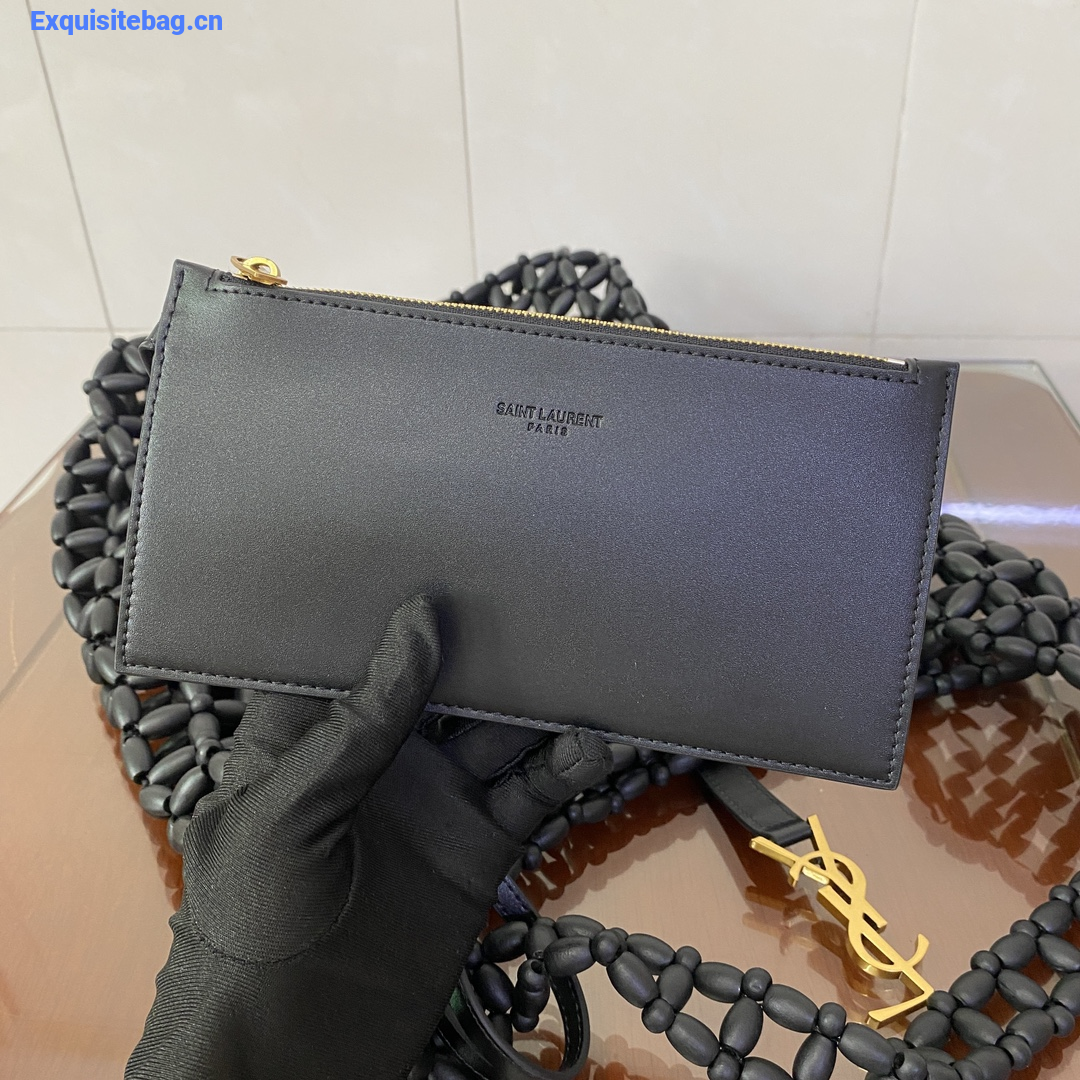 Saint Laurent LE 5 7 large in wood beads Black