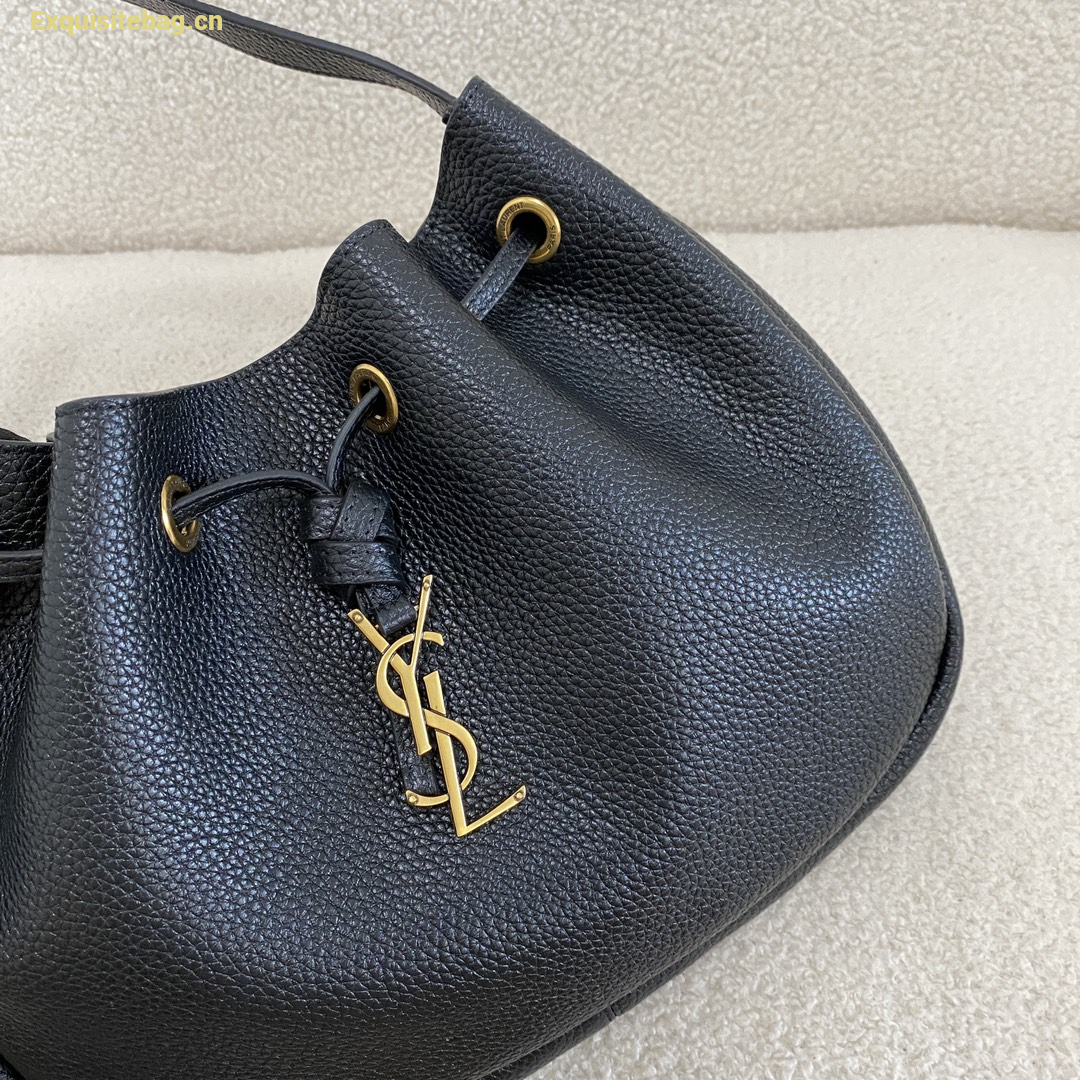 Saint Laurent Paris VII Small Hobo Bag Black