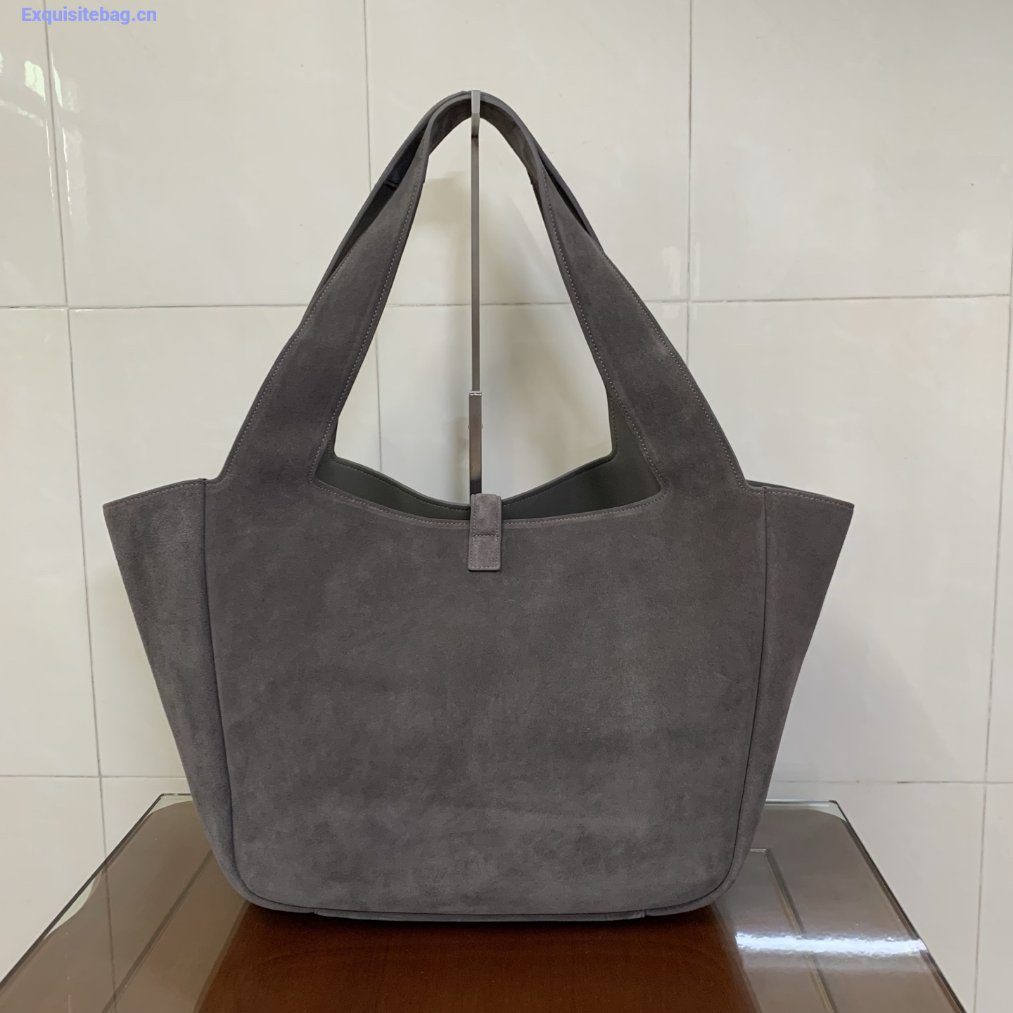 Saint Laurent Le 5 7 Bea Suede leather tote bag