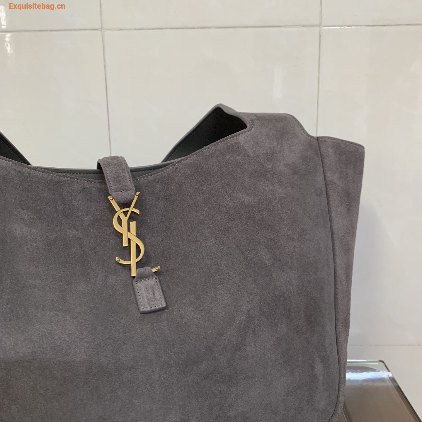 Saint Laurent Le 5 7 Bea Suede leather tote bag