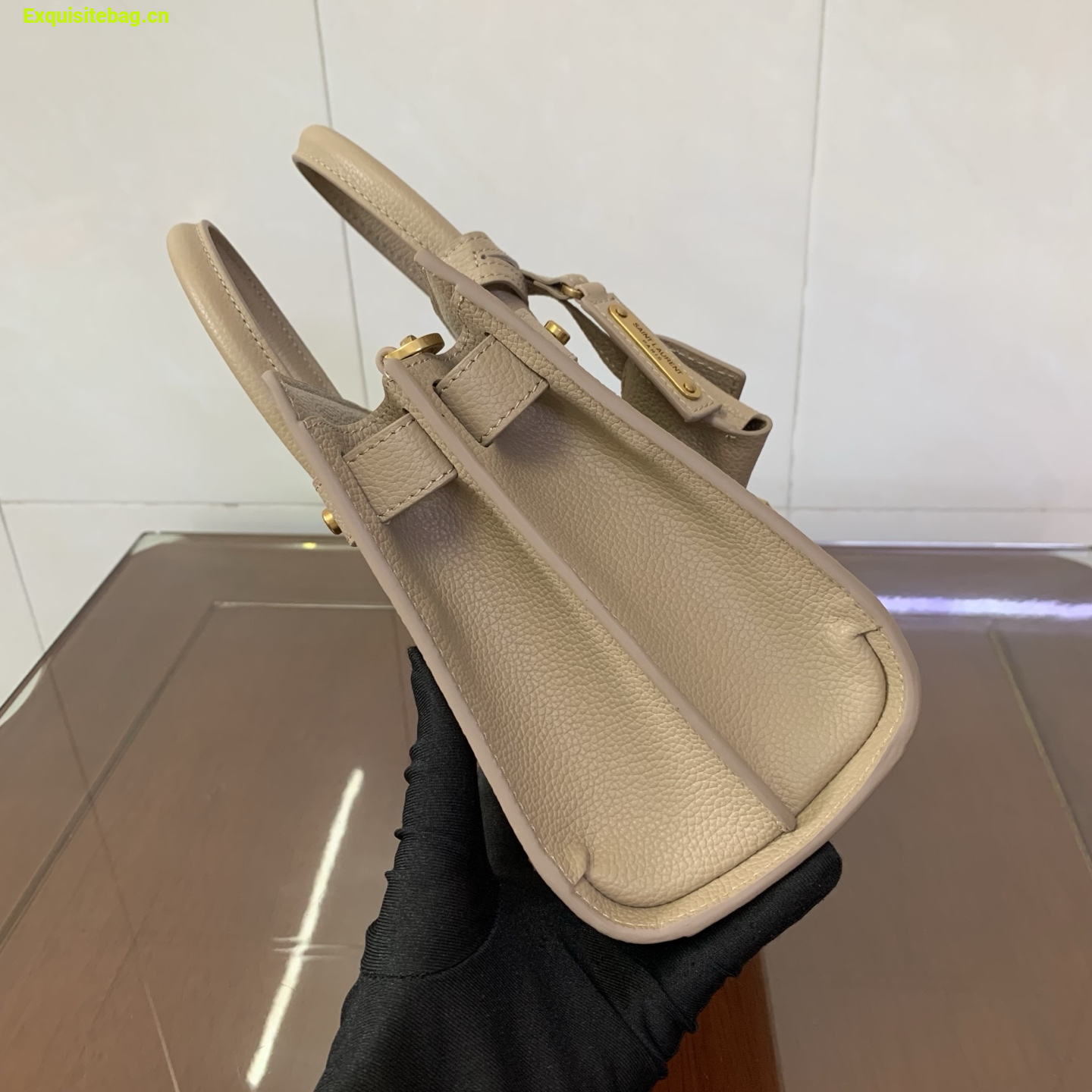 Saint Laurent Sac De Jour Tote Bag Beige