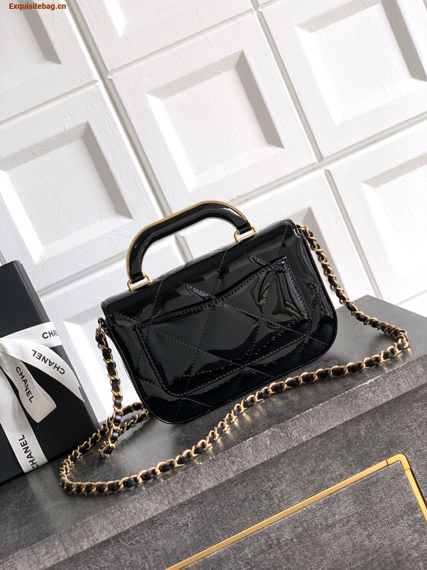 Chanel Mini flip bag Black