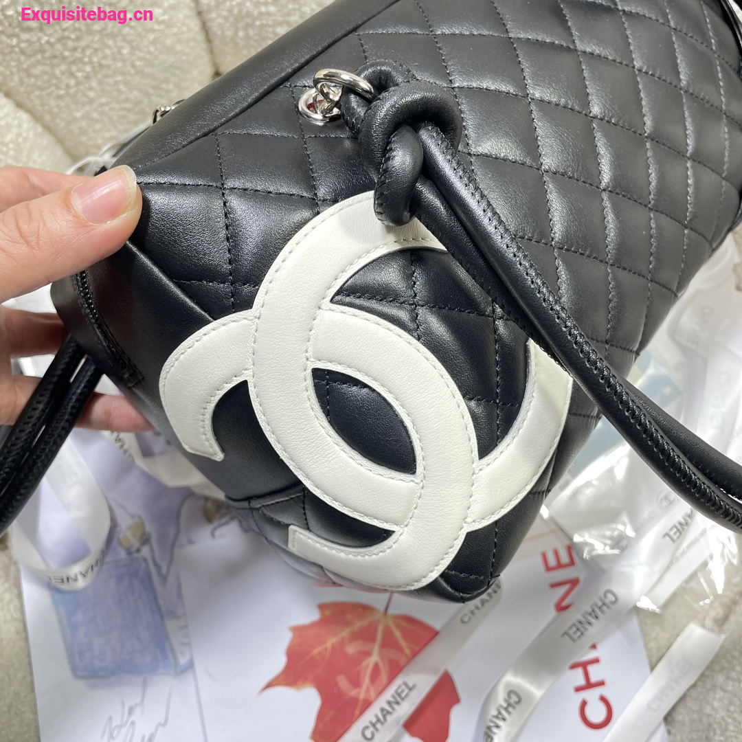 Chanel Cambon series bowling bag Black