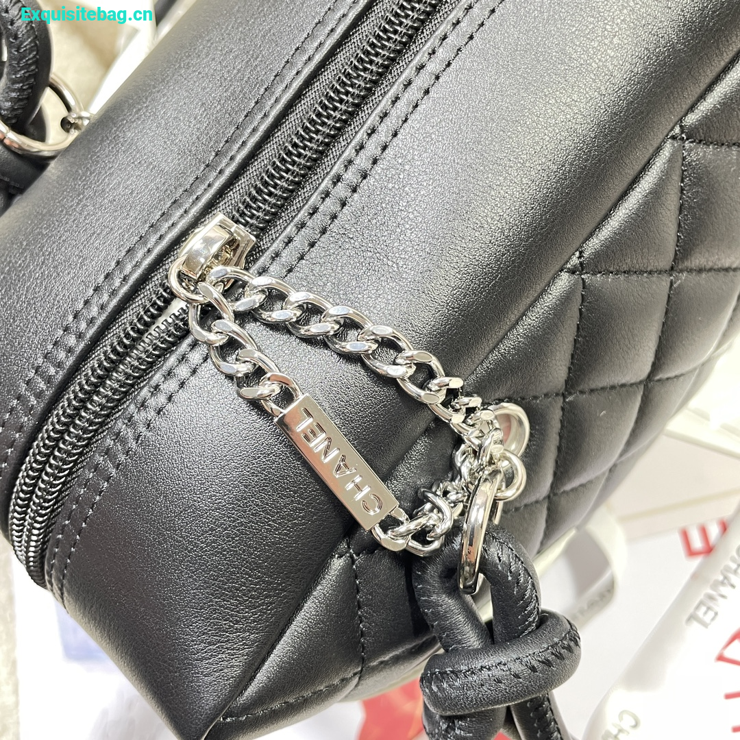 Chanel Cambon series bowling bag Black