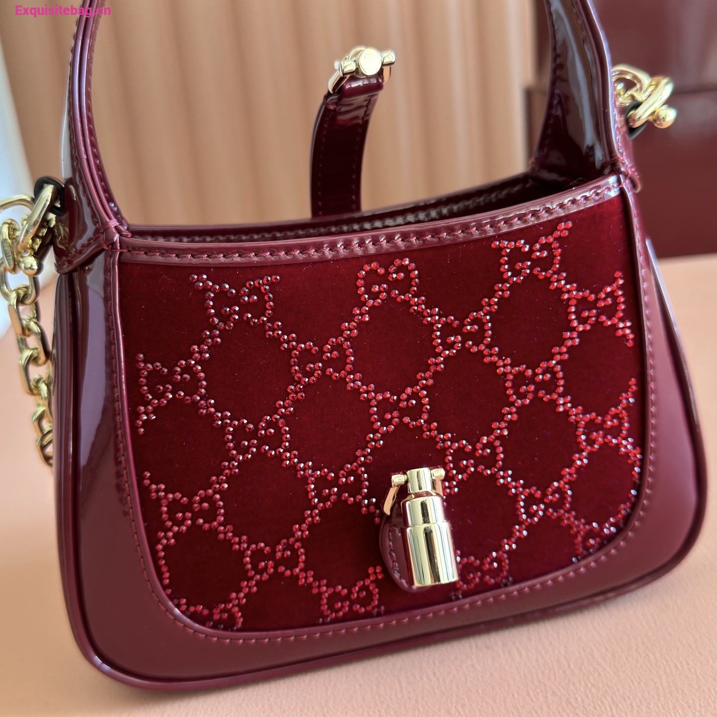 Gucci Jackie 1961 crystals mini bag