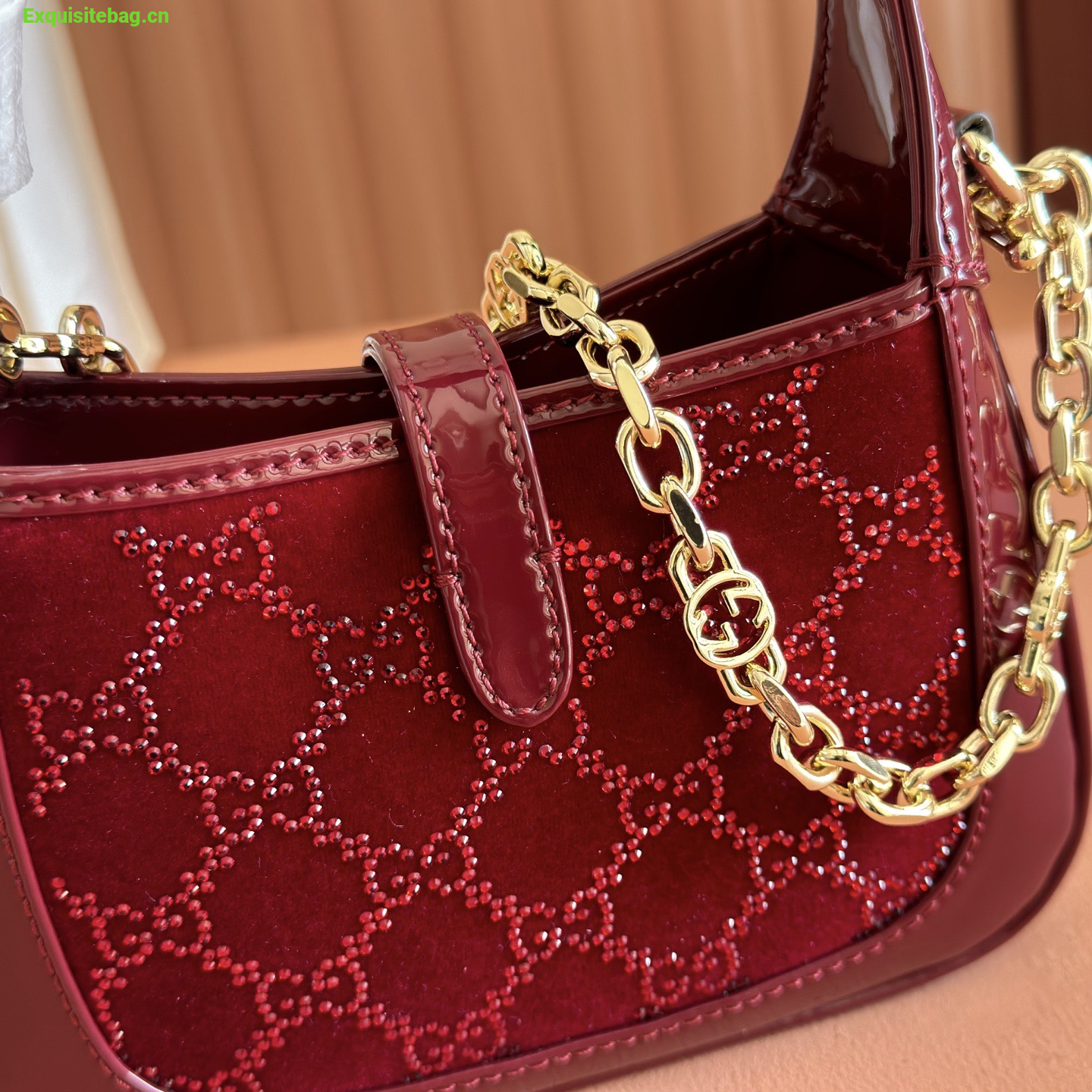 Gucci Jackie 1961 crystals mini bag