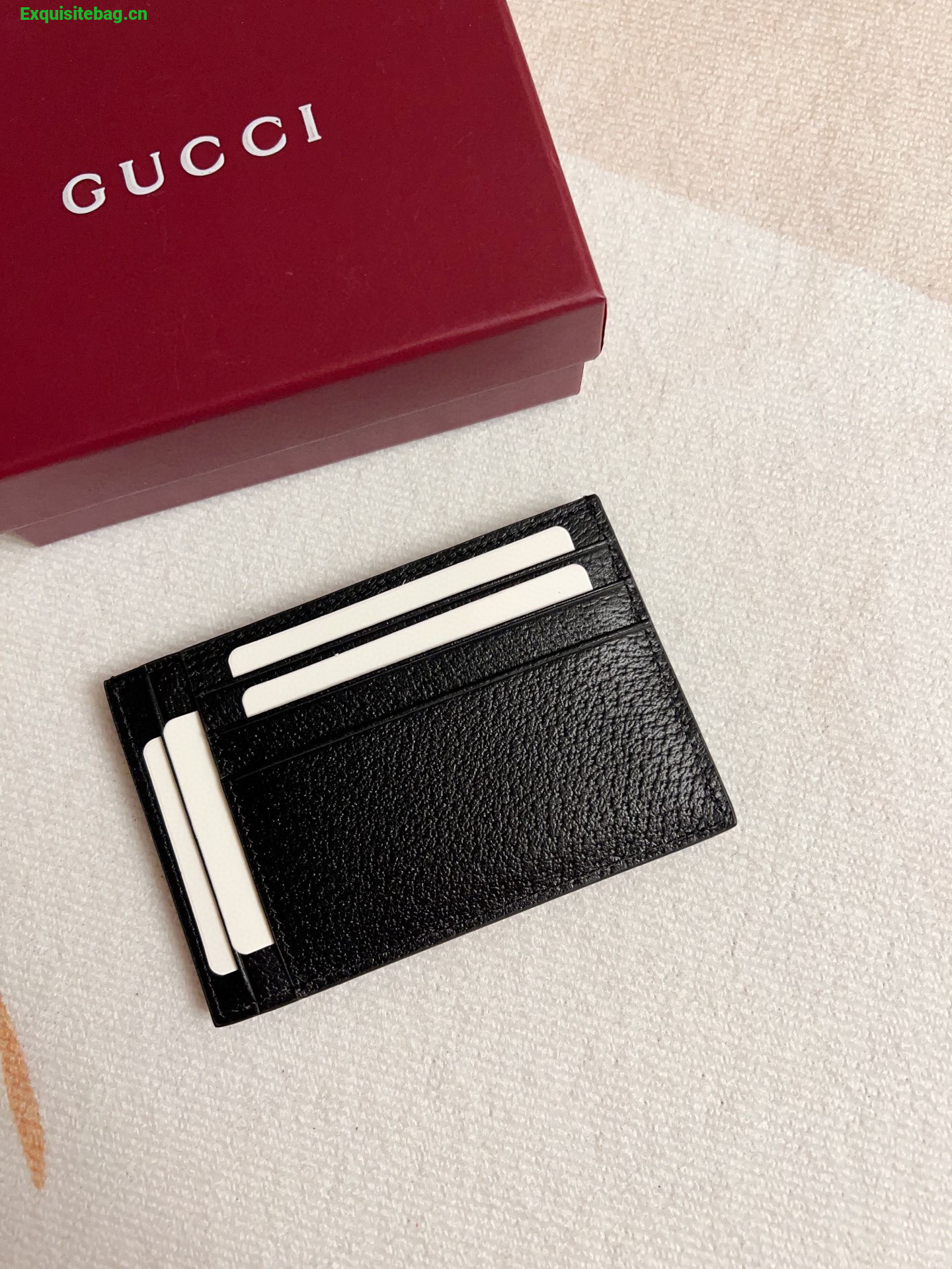 Gucci GG Marmont black leather cardholder