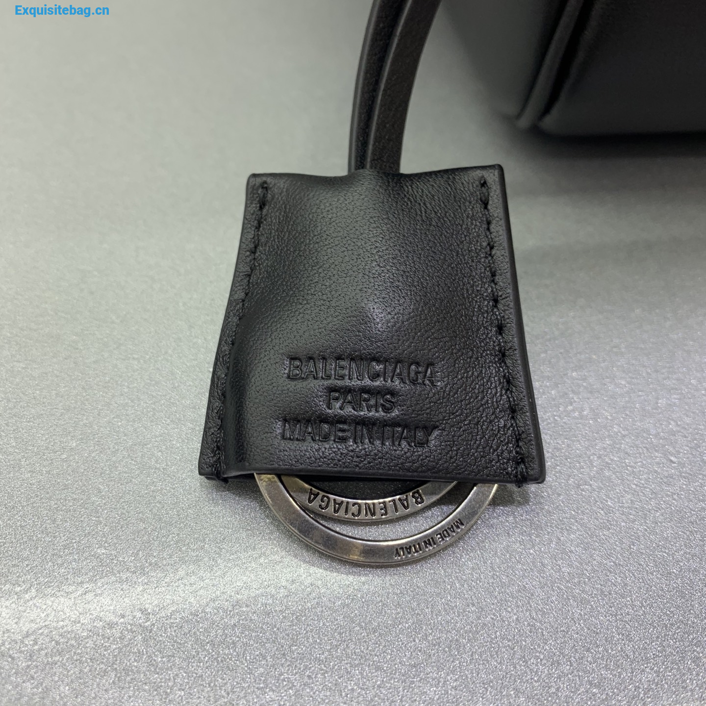 Balenciaga black medium Bel Air Carry All calfskin handbag