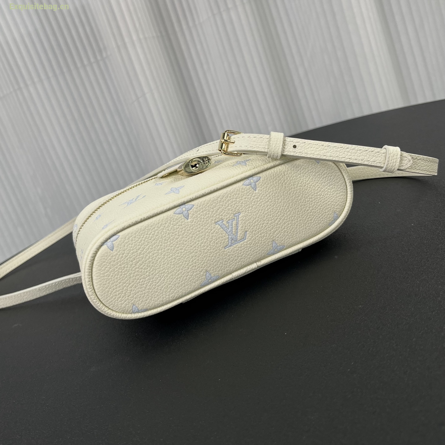 Louis Vuitton Vanity Chain Pouch in white leather