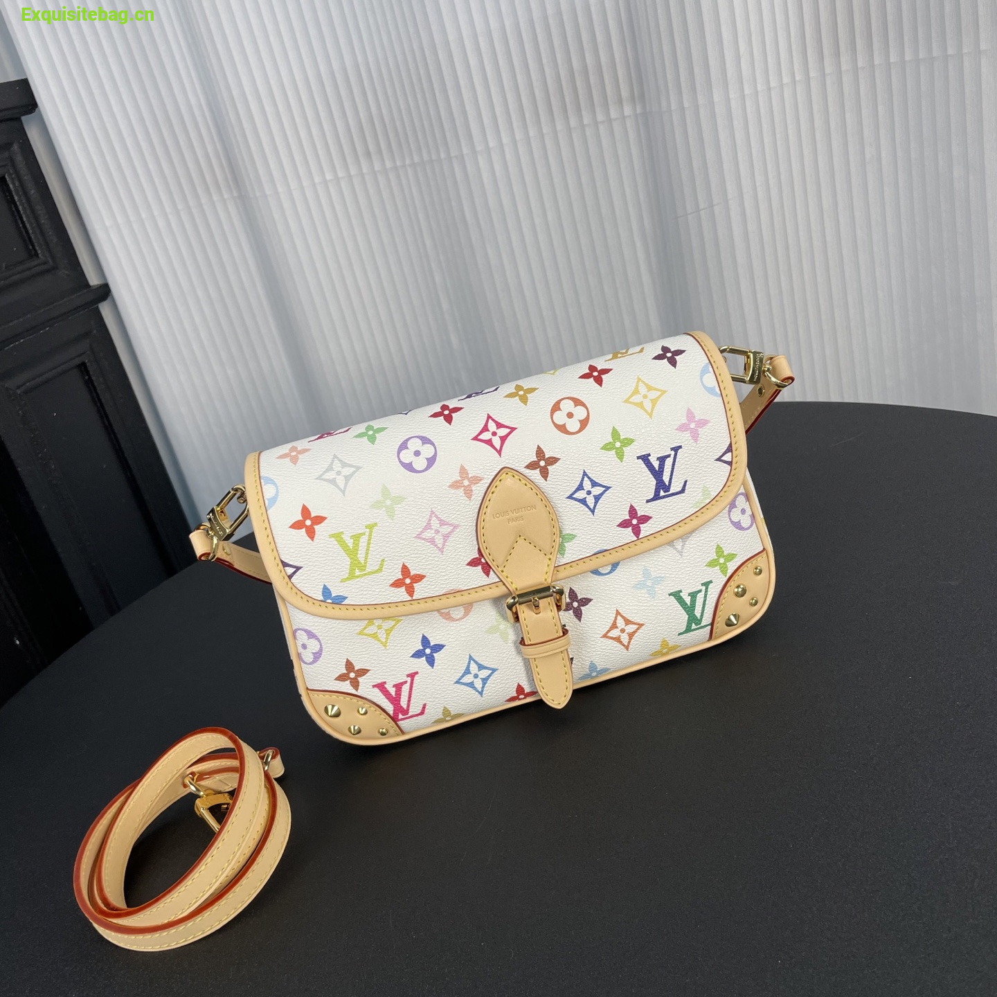 Louis Vuitton x Murakami collaboration white monogram Diana bag