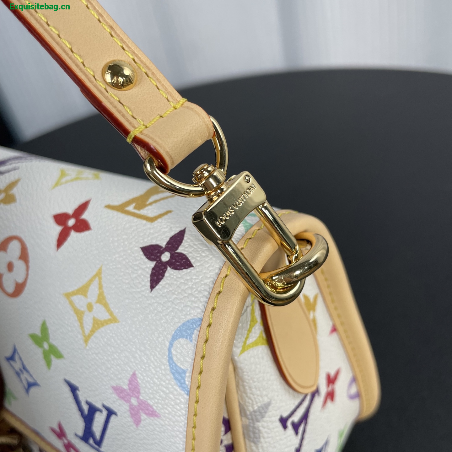 Louis Vuitton x Murakami collaboration white monogram Diana bag