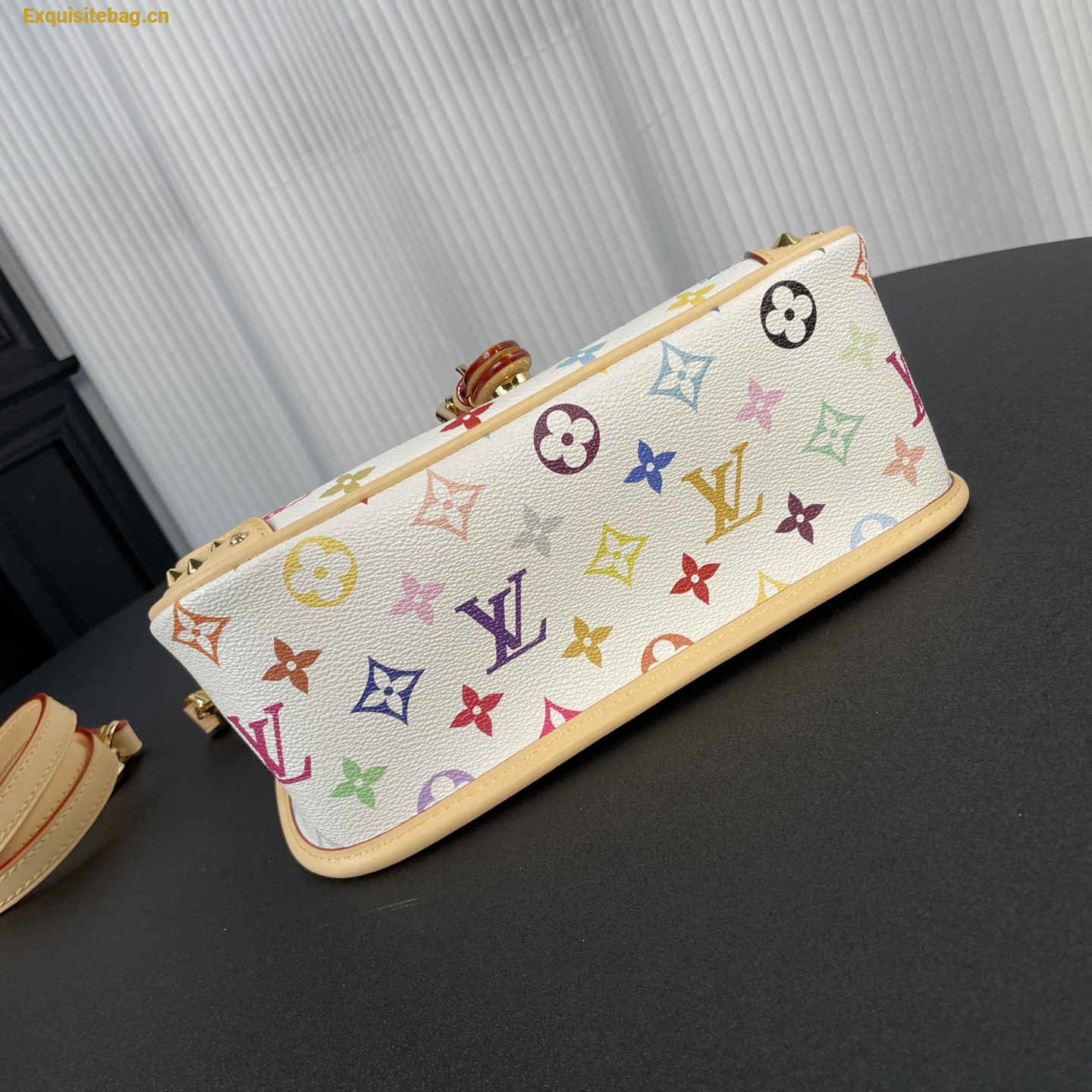 Louis Vuitton x Murakami collaboration white monogram Diana bag