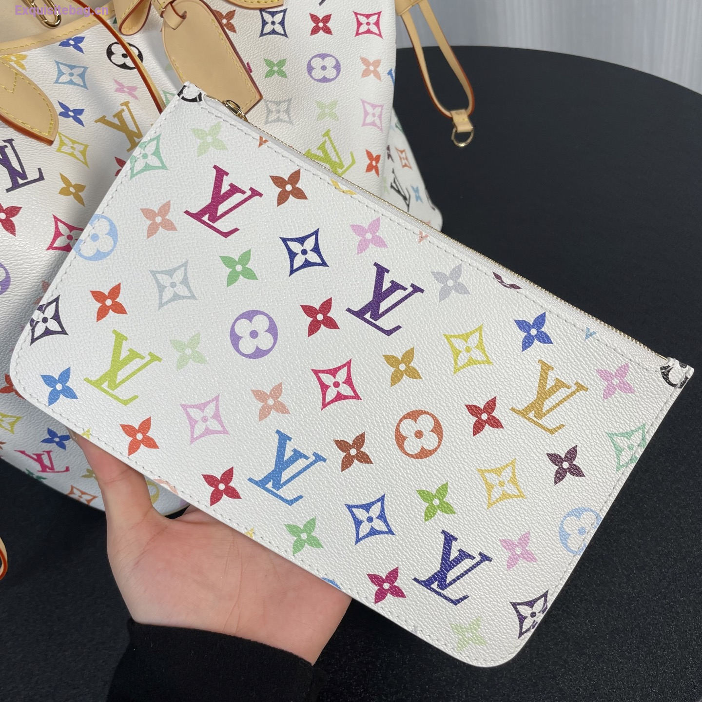 Louis Vuitton Neverfull MM Monogram Empreinte leather bag