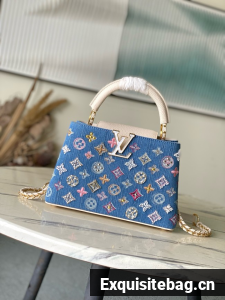 Louis Vuitton Capucines BB M12947 white&Denim Blue