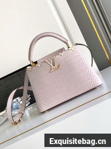 Louis Vuitton Capucines Crocodile pattern BB M86154 PINK