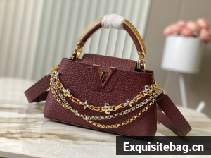 Louis Vuitton Capucines East-West BB M26345 Grenat Red
