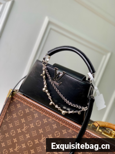 Louis Vuitton Capucines East-West Mini M14381 black