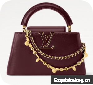 Louis Vuitton Capucines East-West Mini M25473 Grenat Red