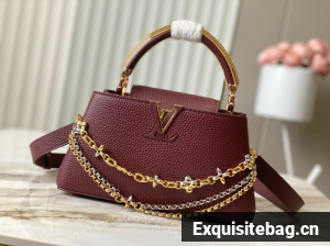 Louis Vuitton Capucines East-West Mini M26345 Grenat Red