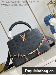 Louis Vuitton Capucines MM M14381 BLACK