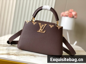 Louis Vuitton Capucines MM M23331 Chocolate&Crystal