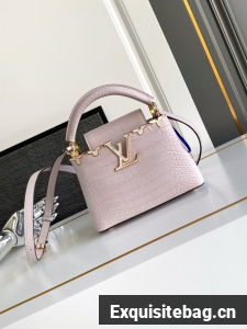 Louis Vuitton Capucines Mini Crocodile pattern M86153 pink
