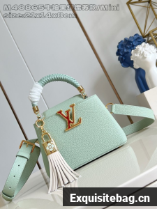 Louis Vuitton Capucines Mini M25497 green