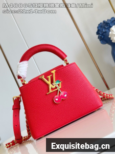 Louis Vuitton Capucines Mini M25893 red