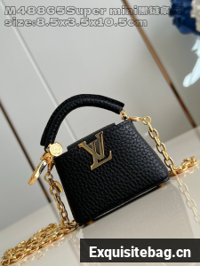 Louis Vuitton Capucines NANO M48865 black