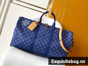 Louis Vuitton Keepall Bandouliere 45 M26868 dark blue