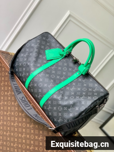 Louis Vuitton Keepall Bandouliere 50 M14122 black&orange