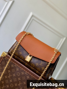 Louis Vuitton Monogram Canvas Shoulder Bag M27065 brown