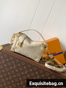 Louis Vuitton Monogram Empreinte Side Trunk MM M25160 Chalk