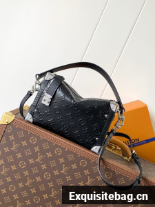 Louis Vuitton Monogram Empreinte Side Trunk MM M25160 black