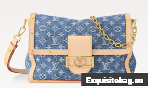 Louis Vuitton NEW Dauphine Soft GM M13319 Denim Blue