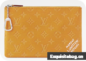 Louis Vuitton NEW Key Pouch M M27109 Saffron Yellow