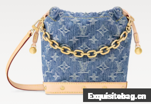 Louis Vuitton NEW Nano Noe M83043 Denim Blue